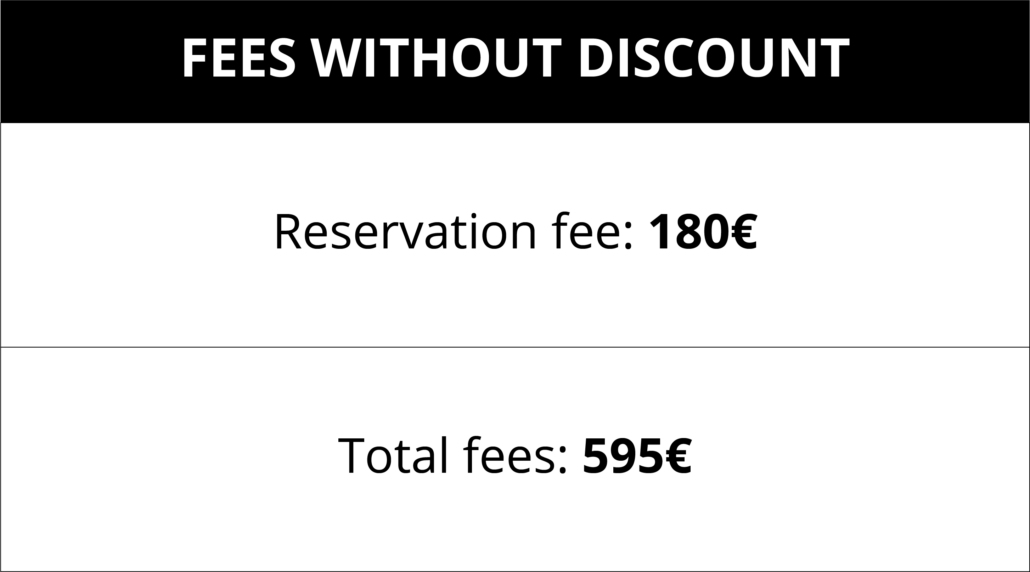 fees without discount